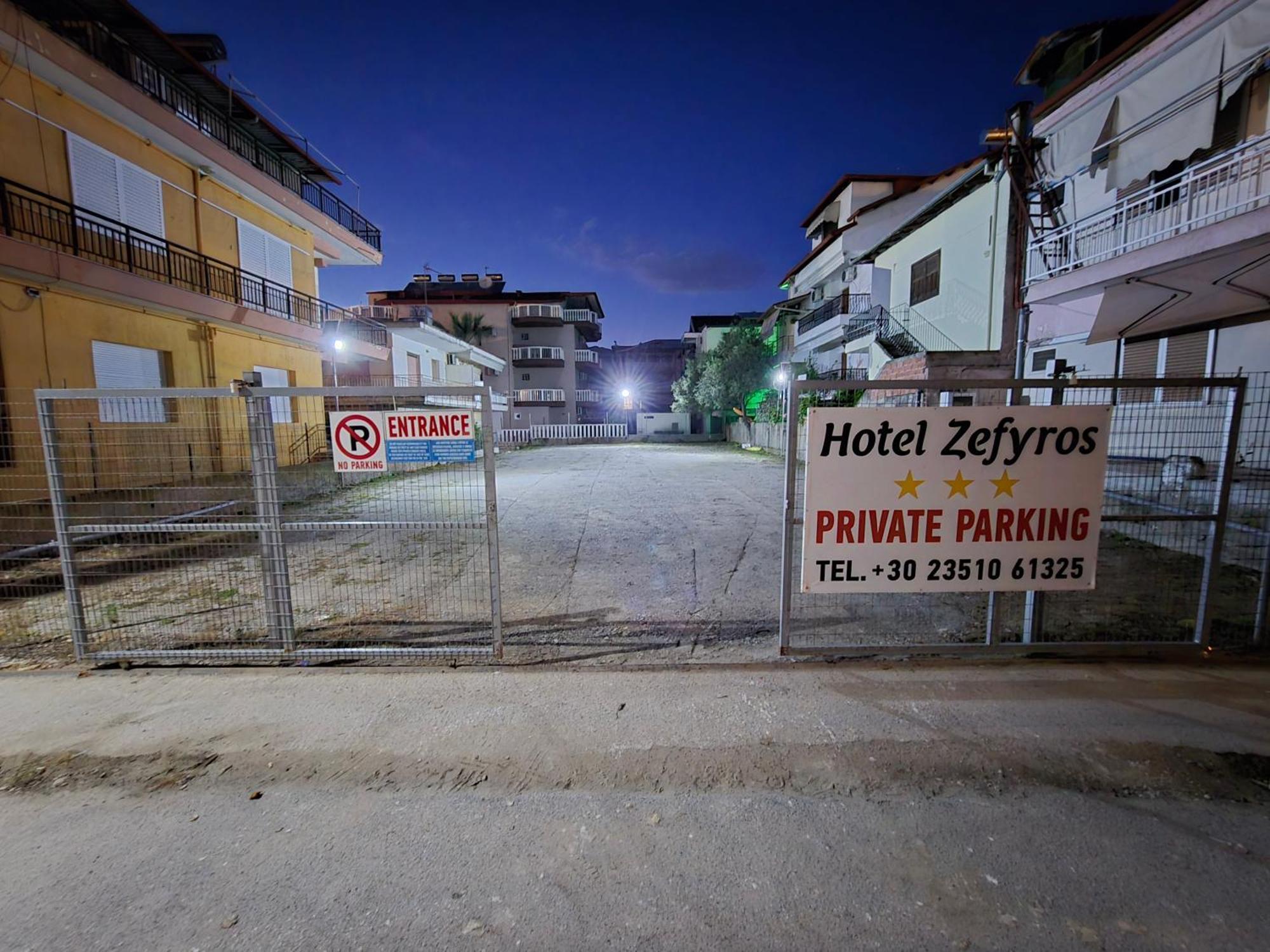 Hotel Zefyros Paralía Exterior foto